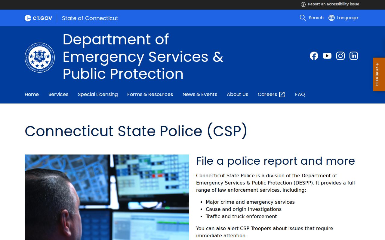 New Britain sex offender search through the DESPP registry and alerts page